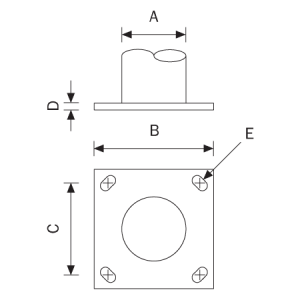 Standard columns technical flange plate details tubular column 450x450px